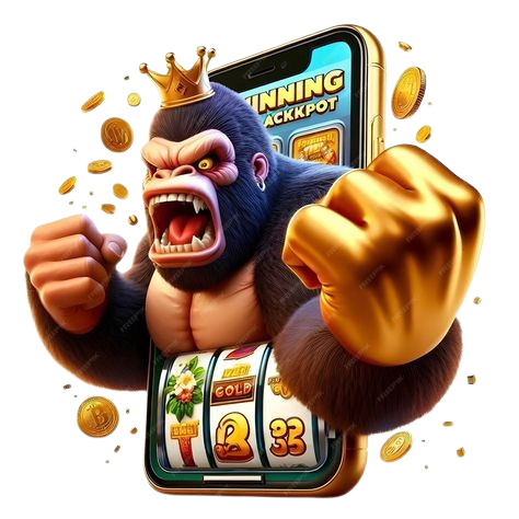 Funny cartoon slot machine character